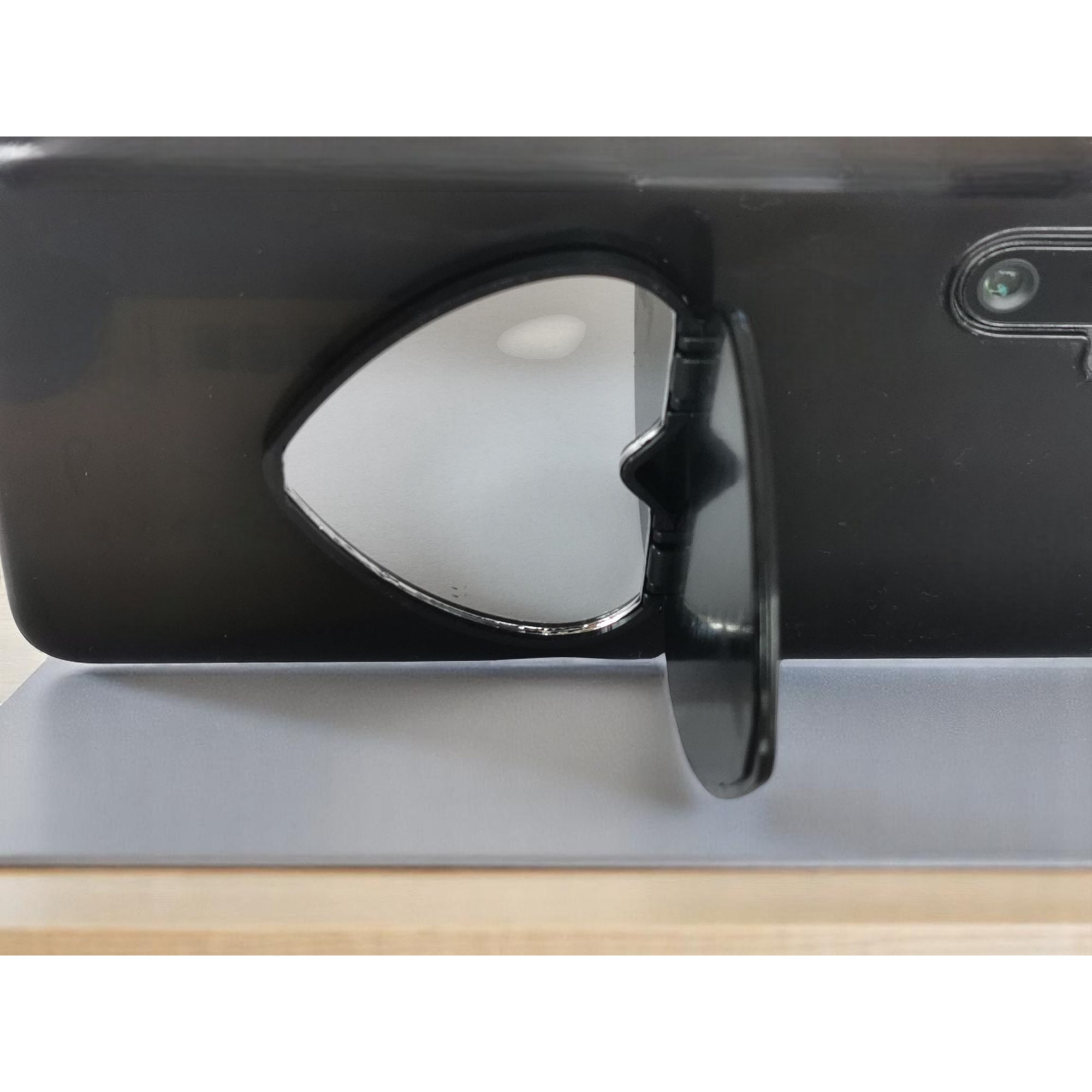 Rotud Suport/stand telefon, cu lipici, model Rotund, sclipici, Oglinda, 5.5 ...