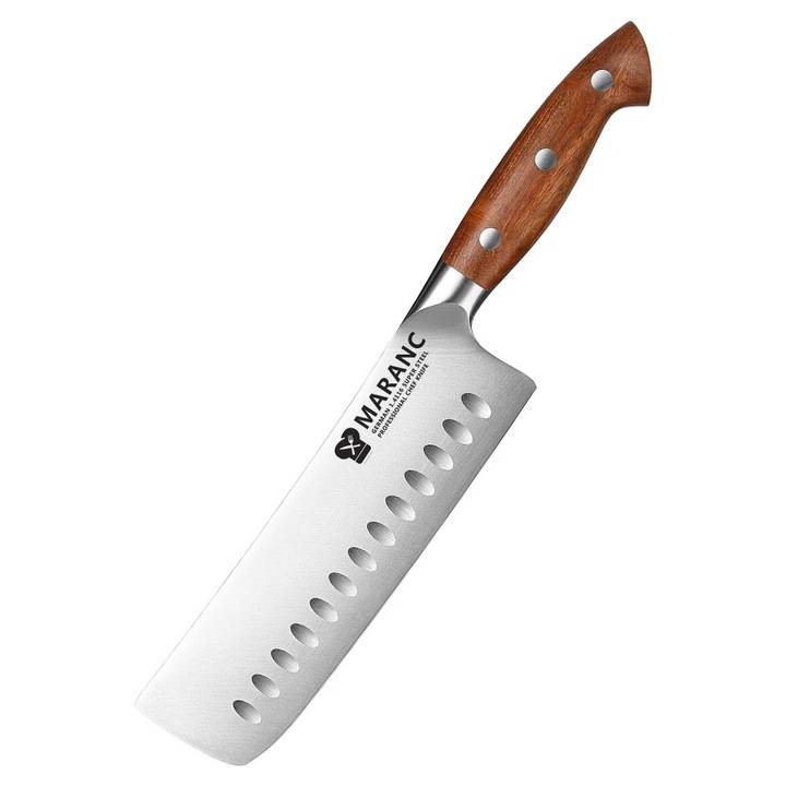 Cutit nakiri profesional Maranc, otel german, 18.7 cm, M325