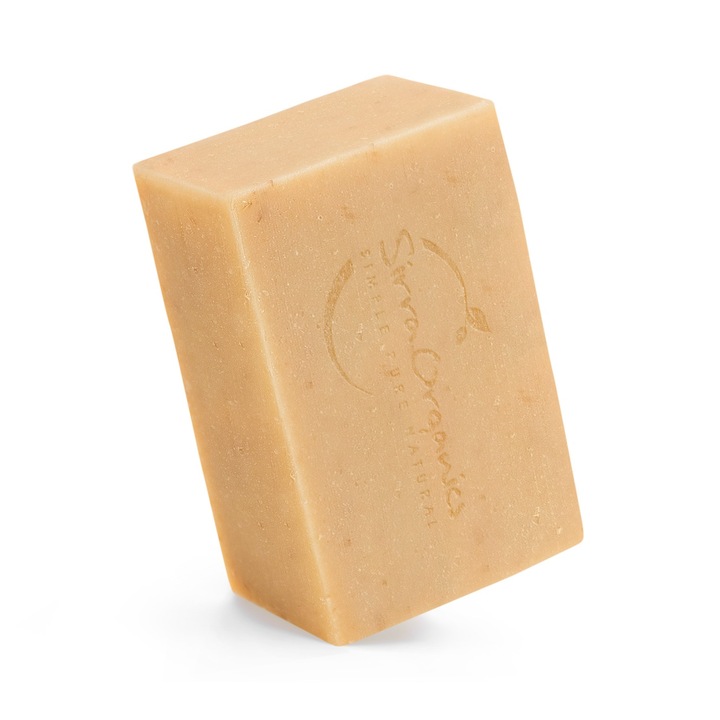 Сапун Sirra Organics с козе мляко, мед и овесени ядки, ръчно изработен, 120 г