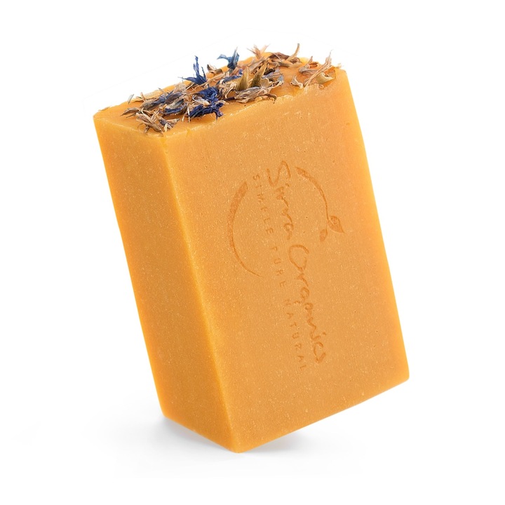 Сапун за лице Sirra Organics със сок и пюре от моркови, ръчно изработен, 80 г