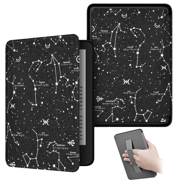 Калъф за Kindle Paperwhite 12-то поколение 2024 (7 инча) и Kindle Colorsoft Signature Edition, тънък, ултра лек, магнитно закопчаване с функция за сън/събуждане, цвят constellation