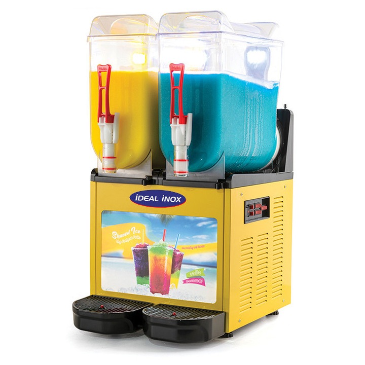 Aparat dozator bauturi cu granita 12 l+12 l cu lumina galben