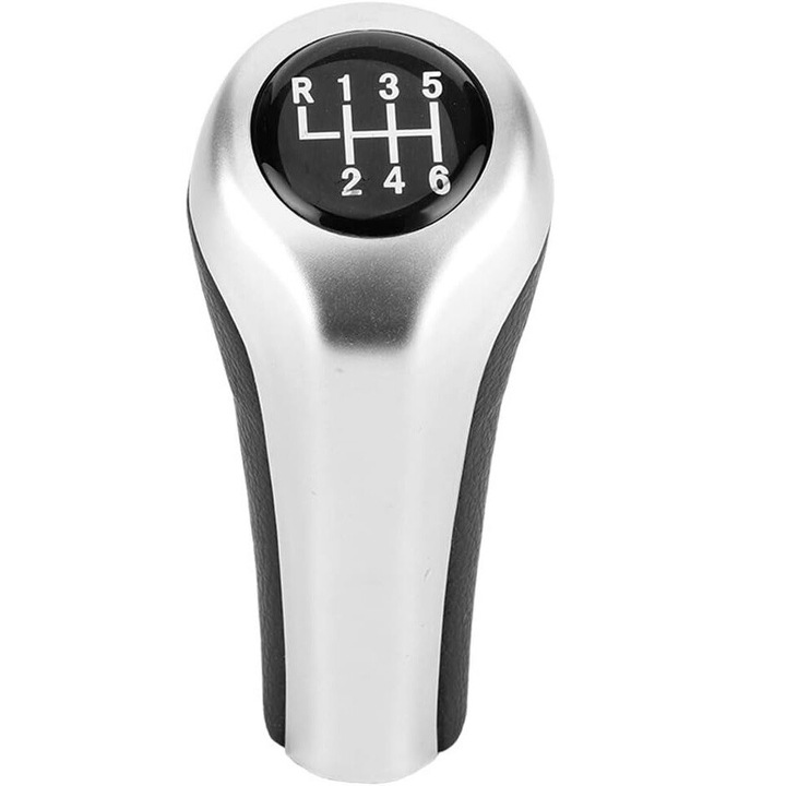 Váltógomb, PsAyl, 6 sebességes, ezüst, kompatibilis az 1, 3, 5, X1, E60, E61 szériákkal