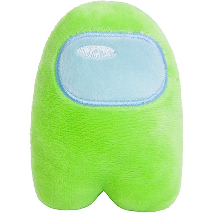 Jucarie de plus, pentru fanii jocurilor Among Us Merch Crewmate Impostor Doll Stuff Figurine de plus - Verde deschis - 3, 9 in / 10 cm