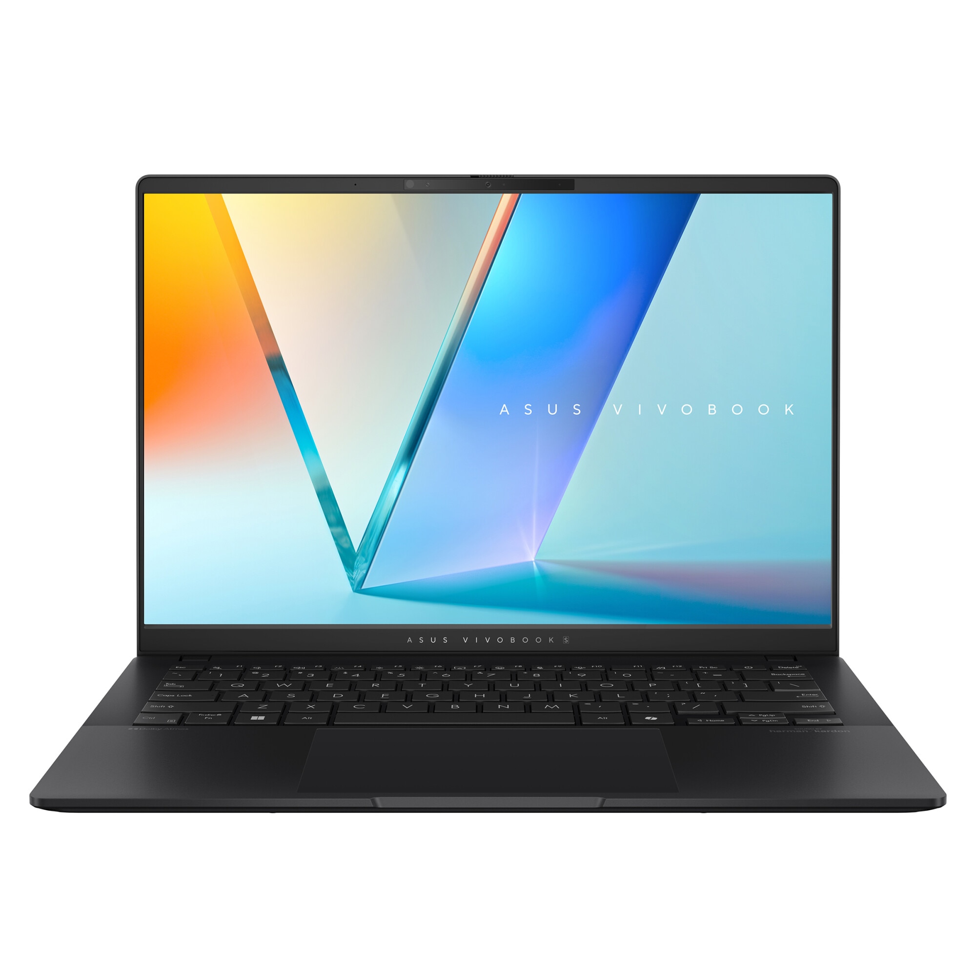Laptop ASUS Vivobook S14 M5406KA cu procesor AMD Ryzen AI 7 350 pana la 5.0GHz, 14'', WUXGA, OLED, 24GB LPDDR5X RAM, 1TB SSD, AMD Radeon Graphics, No OS, Neutral Black