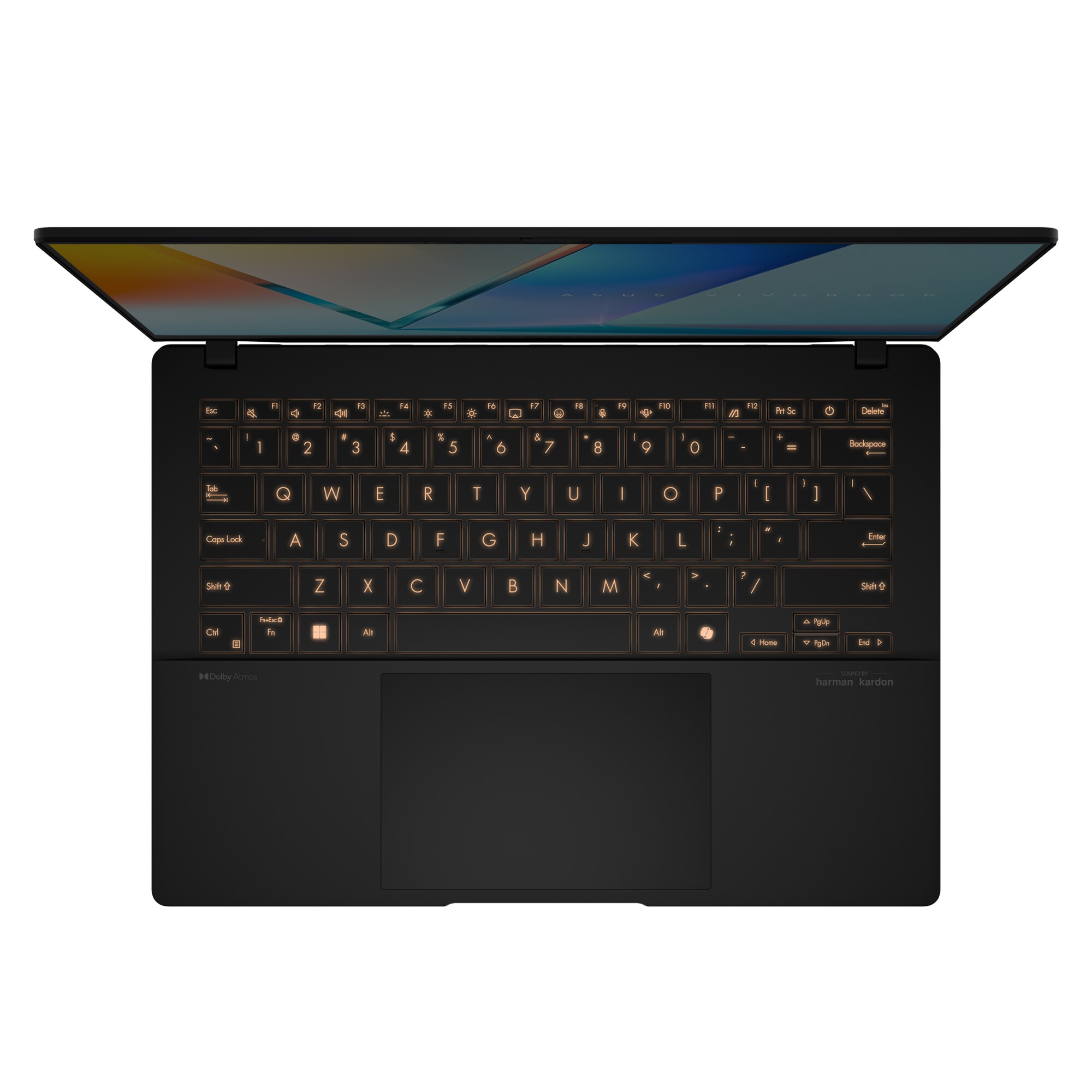 Laptop ASUS Vivobook S14 M5406KA cu procesor AMD Ryzen AI 7 350 pana la 5.0GHz, 14'', WUXGA, OLED, 24GB LPDDR5X RAM, 1TB SSD, AMD Radeon Graphics, No OS, Neutral Black