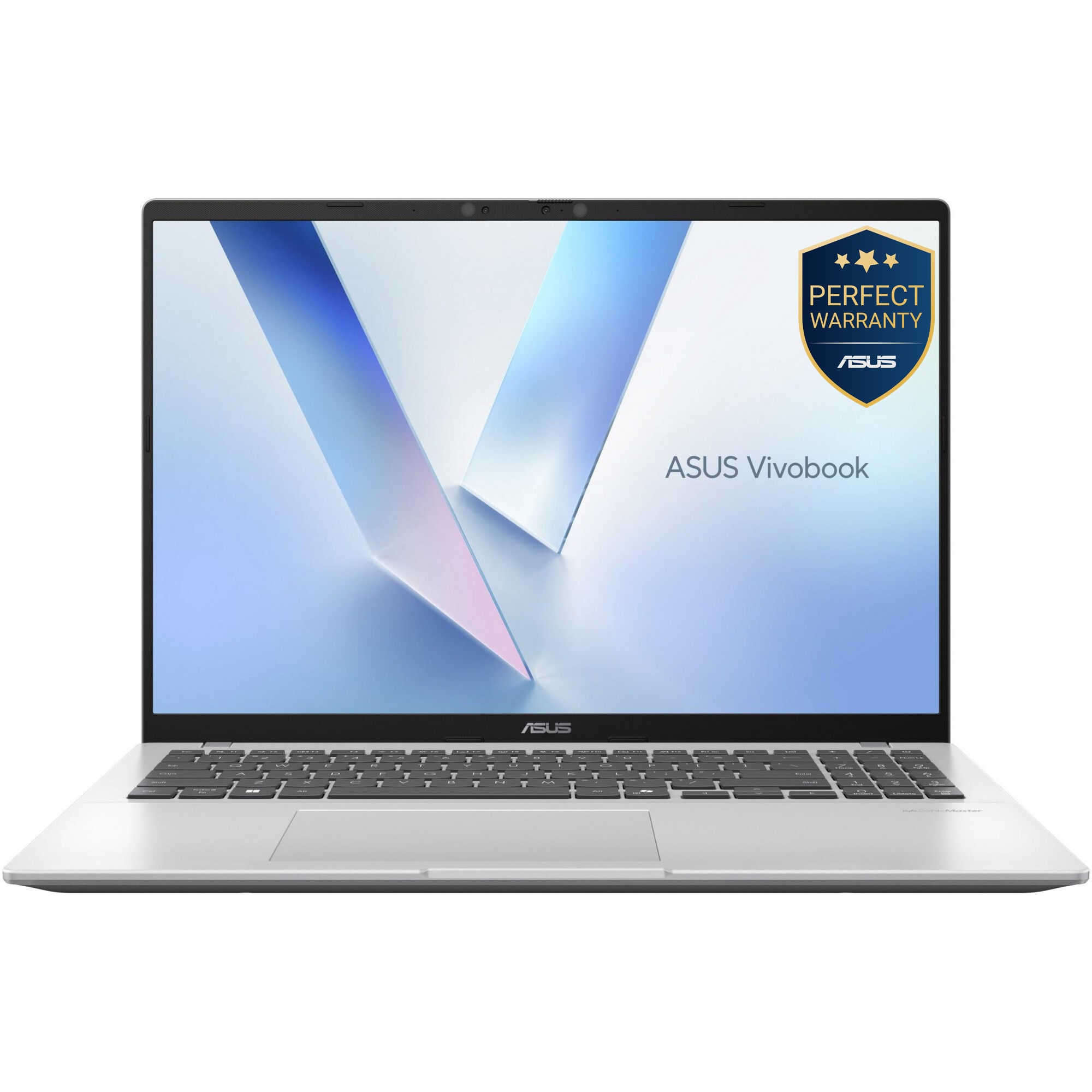 Laptop ASUS Vivobook 16 X1607QA cu procesor Snapdragon X X1 26 100 pana la 2.97GHz, 16'', WUXGA, IPS, 16GB LPDDR5X RAM, 1TB SSD, Qualcomm Adreno GPU, Windows 11 Home, Cool Silver