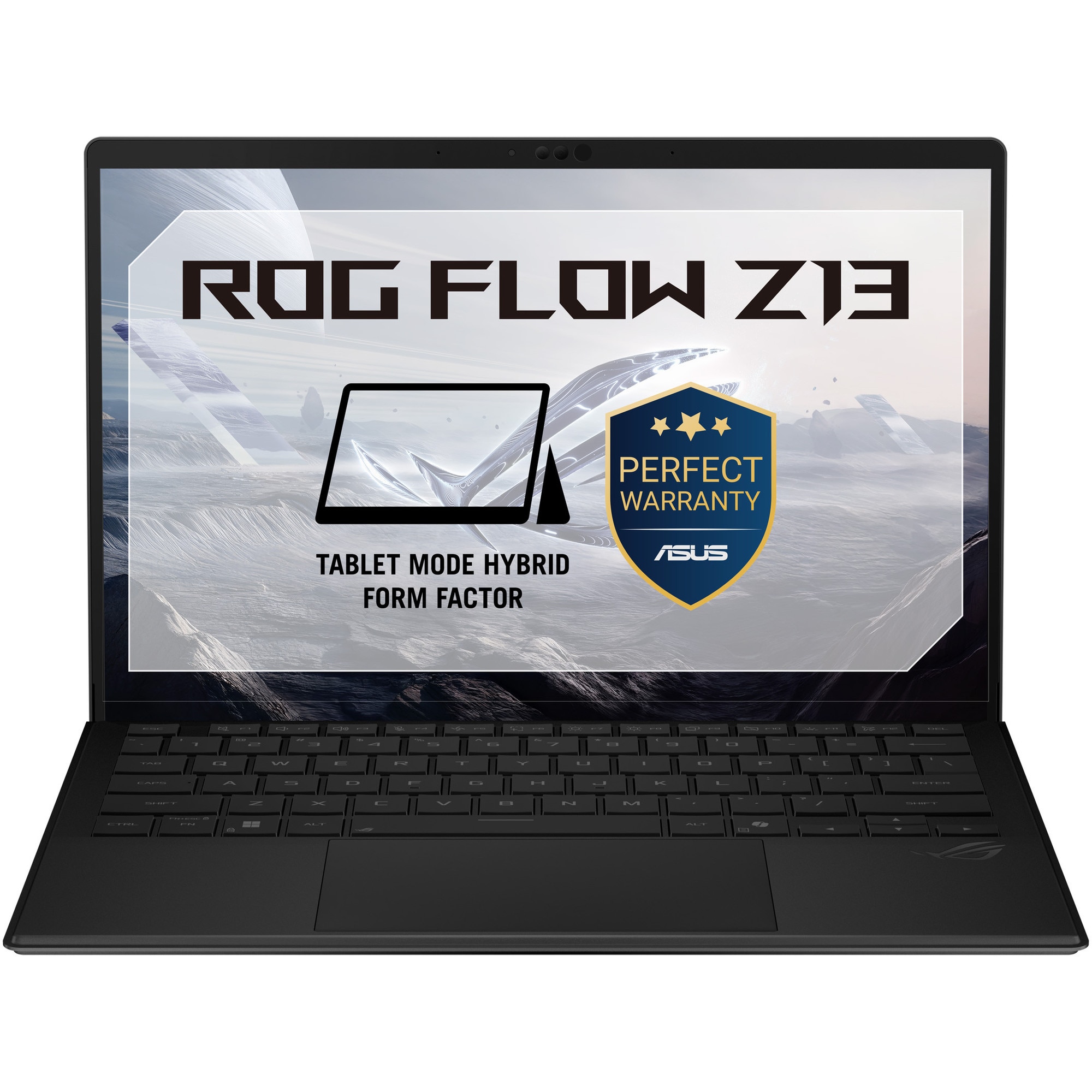 Laptop Gaming ASUS ROG Flow Z13 GZ302EA cu procesor AMD Ryzen AI MAX+ 395 pana la 5.1GHz, 13.4'', 2.5K, WQXGA, IPS, 180Hz, Touch, 32GB LPDDR5X RAM, 1TB SSD, Radeon 8060S Graphics, Windows 11 Pro, Off Black