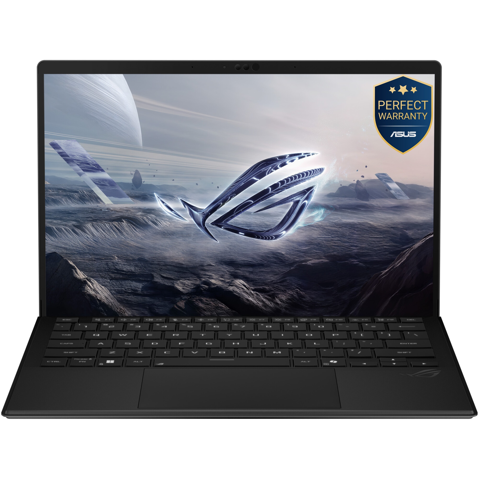 Laptop Gaming ASUS ROG Flow Z13 GZ302EA cu procesor AMD Ryzen AI MAX+ 395 pana la 5.1GHz, 13.4'', 2.5K, WQXGA, IPS, 180Hz, Touch, 32GB LPDDR5X RAM, 1TB SSD, Radeon 8060S Graphics, Windows 11 Pro, Off Black