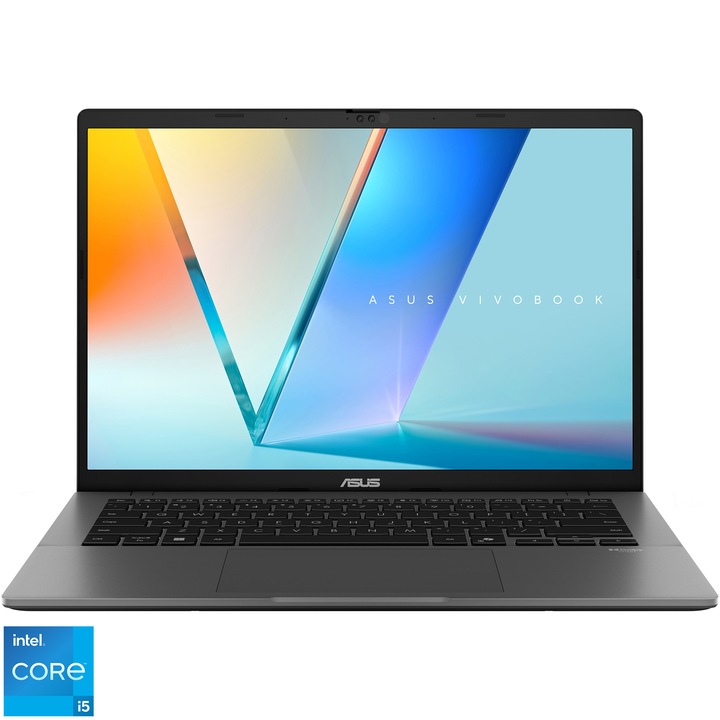 ASUS Vivobook S14 S3407VA laptop Intel Core i5-13420H processzorral, akár 4.6GHz-ig, 14'', WUXGA, IPS, 16GB DDR5 RAM, 1TB SSD, Intel UHD Graphics, operációs rendszer nélkül, matt szürke