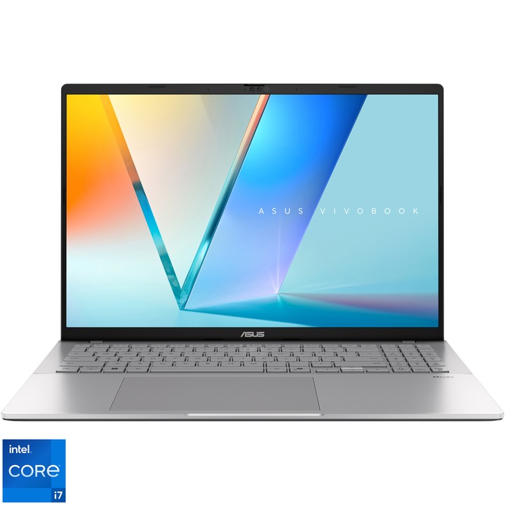 ASUS Vivobook S16 S3607VA laptop Intel Core i7-13620H processzorral, akár 4.9GHz-ig, 16'', WUXGA, IPS, 144Hz, 16GB DDR5 RAM, 1TB SSD, Intel UHD Graphics, operációs rendszer nélkül, menő ezüst színű