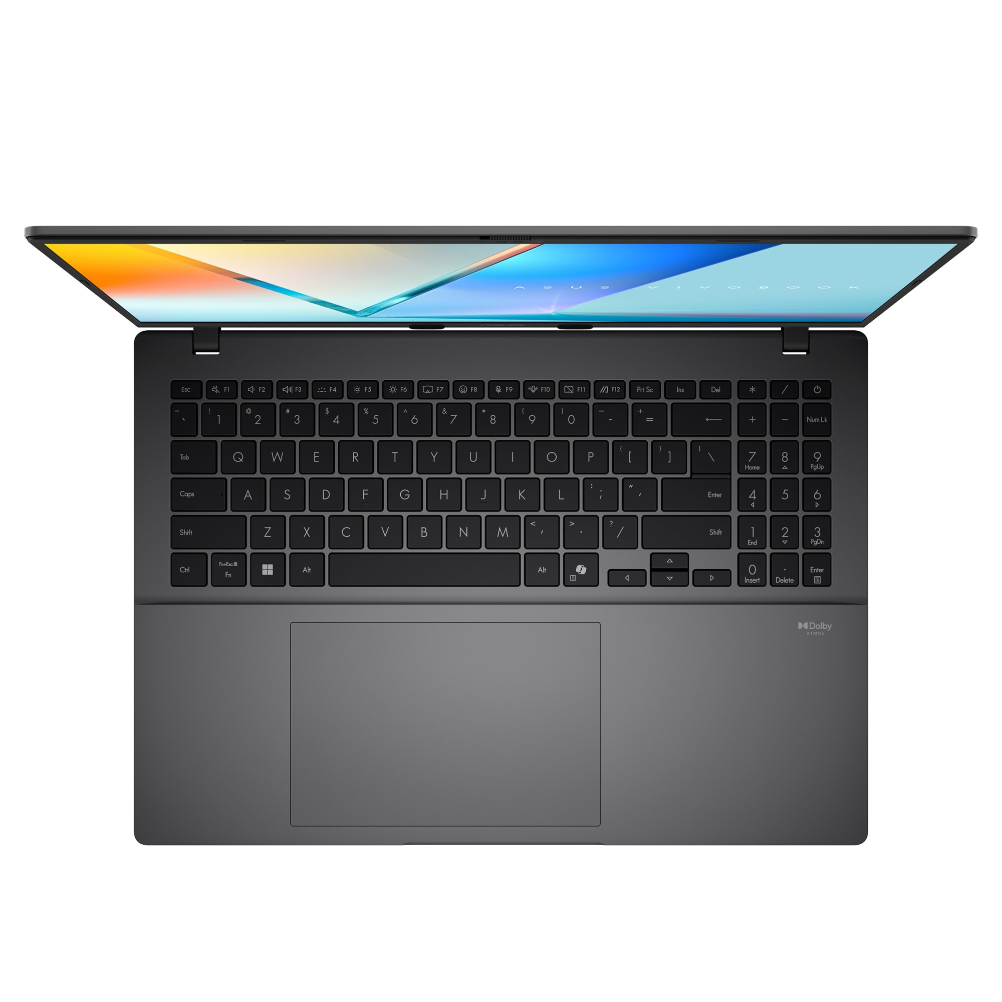 Laptop ASUS Vivobook S16 M3607GA cu procesor AMD Ryzen™ AI 7 445 pana la 4.60 GHz, 16'', WUXGA OLED, 32GB RAM, 1TB SSD, AMD Radeon 840M, Win 11 Home, Matte Gray