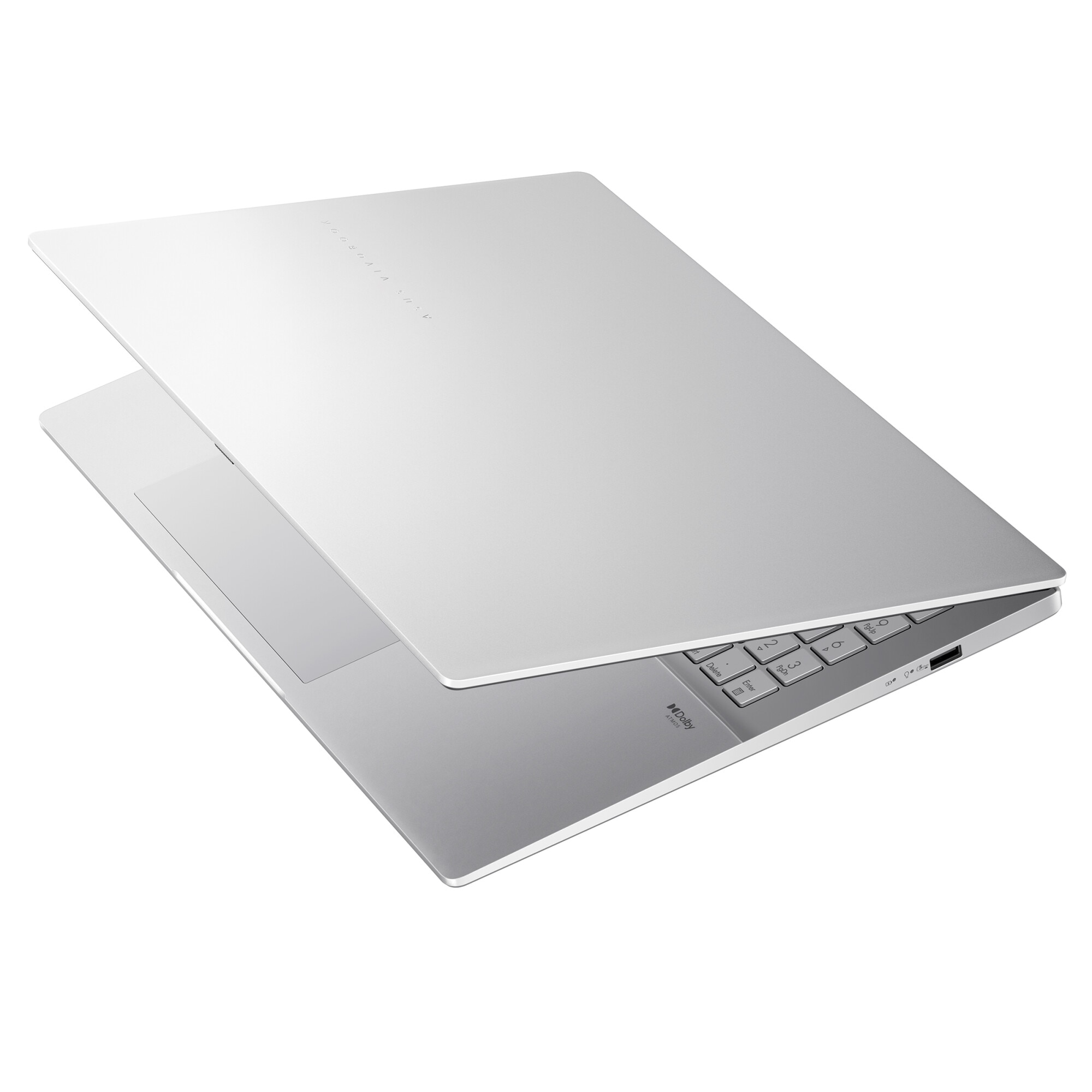 Laptop ASUS Vivobook S16 M3607HA cu procesor AMD Ryzen 5 220 pana la 4.9GHz, 16'', WUXGA, IPS, 144Hz, 16GB DDR5 RAM, 1TB SSD, AMD Radeon Graphics, No OS, Cool Silver