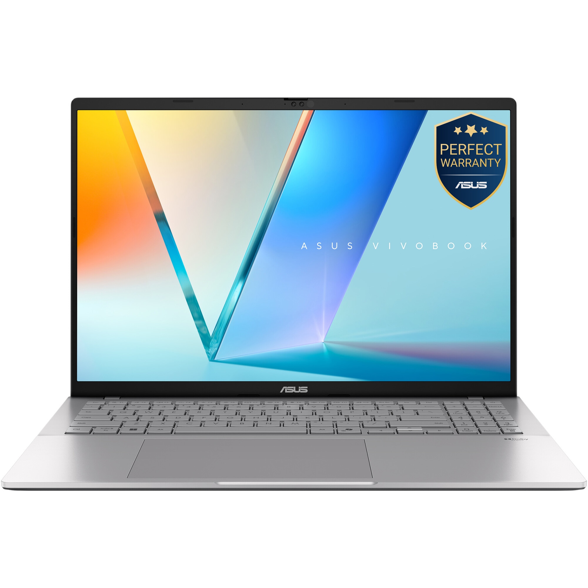 Laptop ASUS Vivobook S16 M3607HA cu procesor AMD Ryzen 7 260 pana la 5.1GHz, 16'', WUXGA, IPS, 144Hz, 16GB DDR5 RAM, 1TB SSD, AMD Radeon Graphics, No OS, Cool Silver