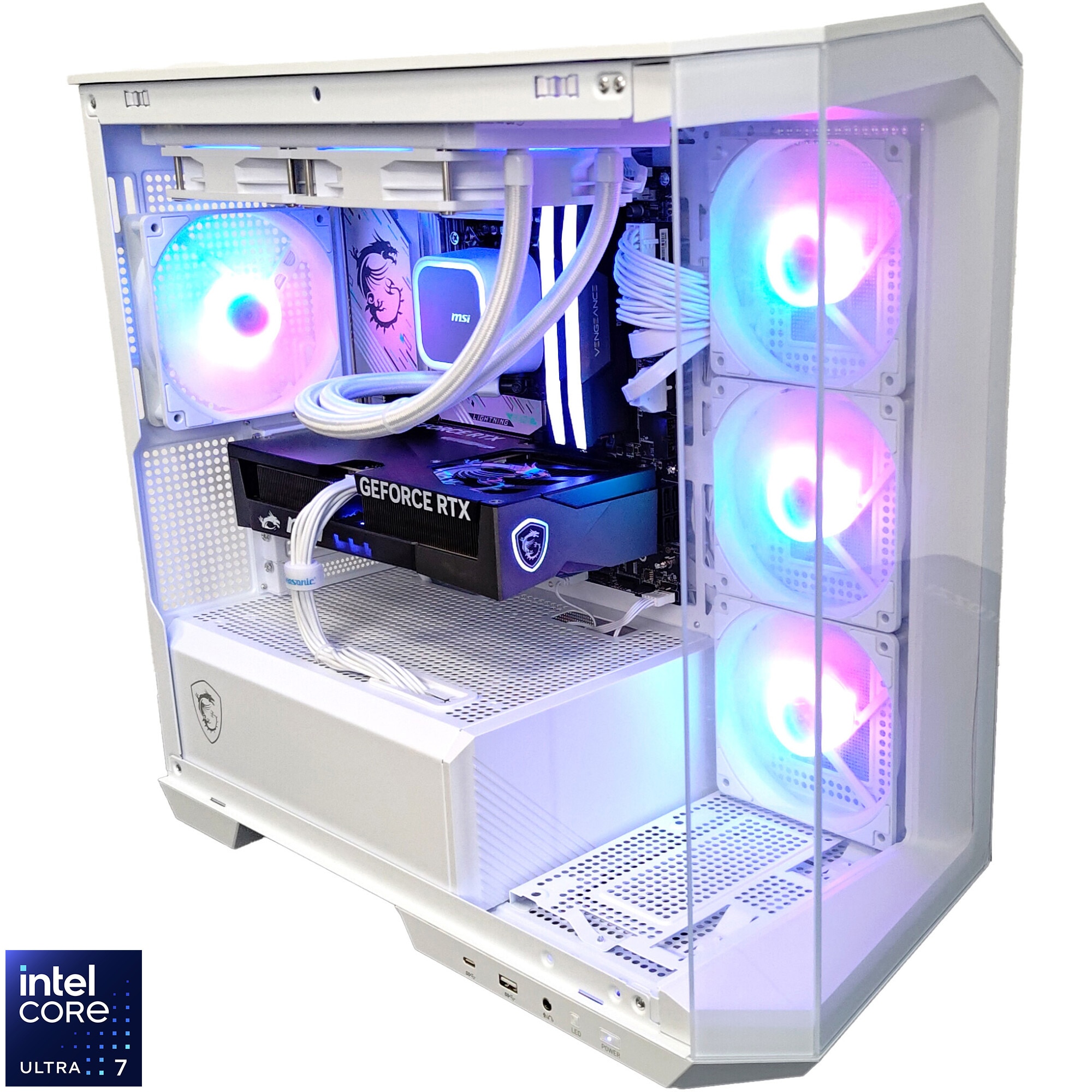 Sistem Desktop PC Gaming A+ cu procesor Intel Core Ultra 7 265KF