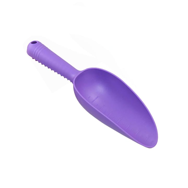 Kerti lapát földhöz, lila