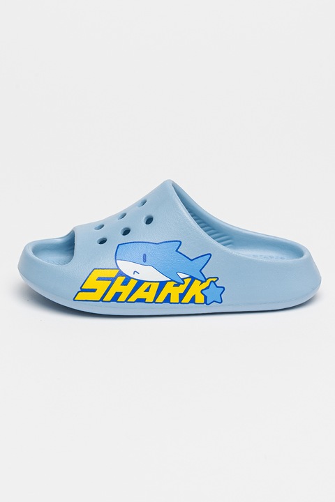 Champion, Papuci cu accesorii Shark, Galben/Albastru