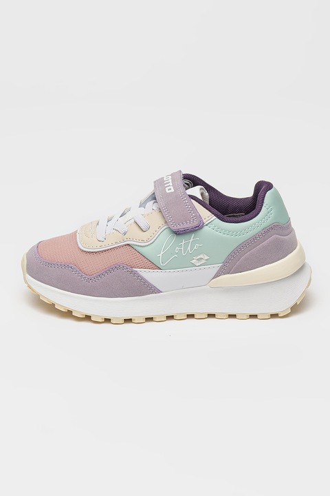 Lotto, Спортни обувки с дизайн с цветен блок с лого, Многоцветен