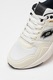 Lotto, Pantofi sport cu insertii din plasa Warta, Negru, Alb optic, Crem, 42