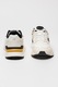 Lotto, Pantofi sport cu insertii din plasa Warta, Negru, Alb optic, Crem, 42