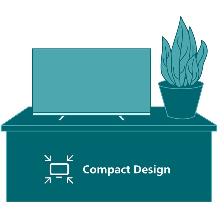 Телевизор Philips AMBILIGHT tv LED 32PFS6900, 32" (80 см), Smart TV, Full HD, Клас F (Модел 2025)