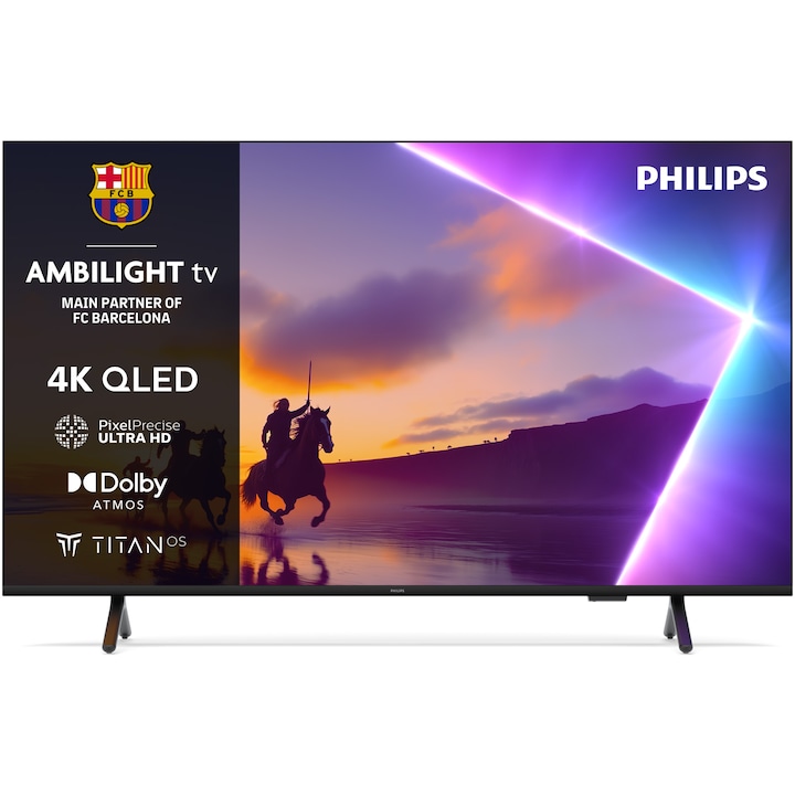 Телевизор Philips AMBILIGHT tv QLED 85PUS8510, 85" (215 см), Smart TV, 4K Ultra HD, Клас D (Модел 2025)