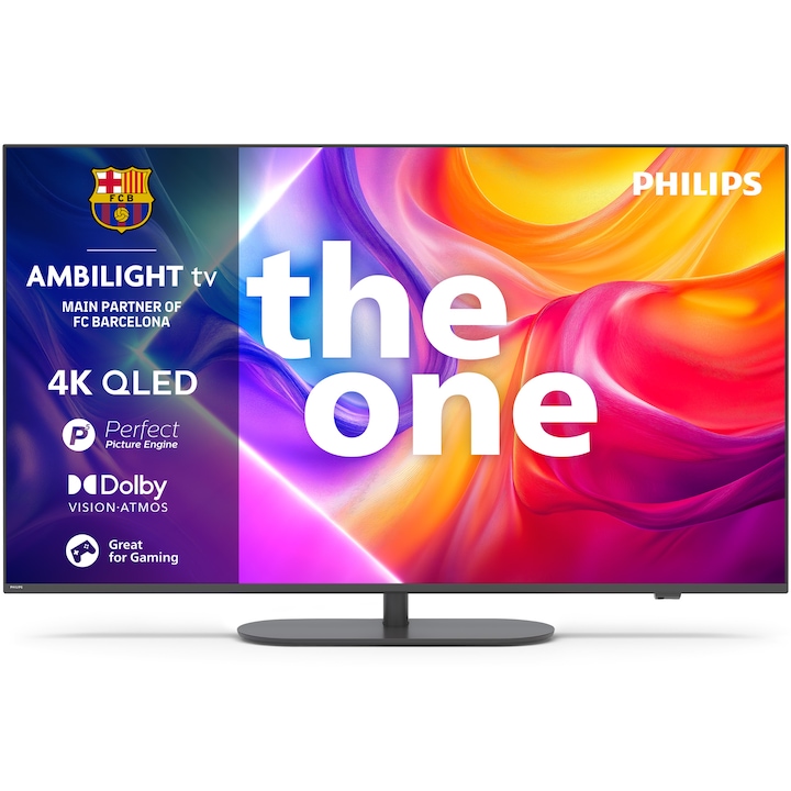 Philips 65PUS9010 AMBILIGHT QLED televízió, 164 cm, Smart TV, 4K Ultra HD, 100Hz, E energiaosztály (2025-ös modell)
