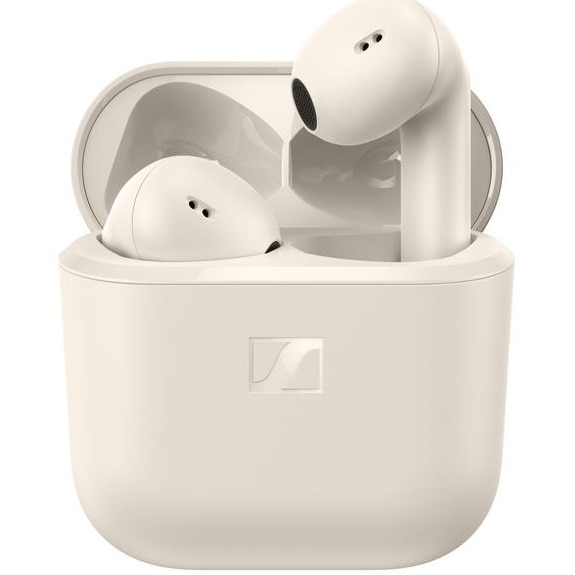 Casti In-Ear Sennheiser Accentum Open TW, True Wireless, Bluetooth, Microfon, Autonomie 28 ore, IPX4, Cream
