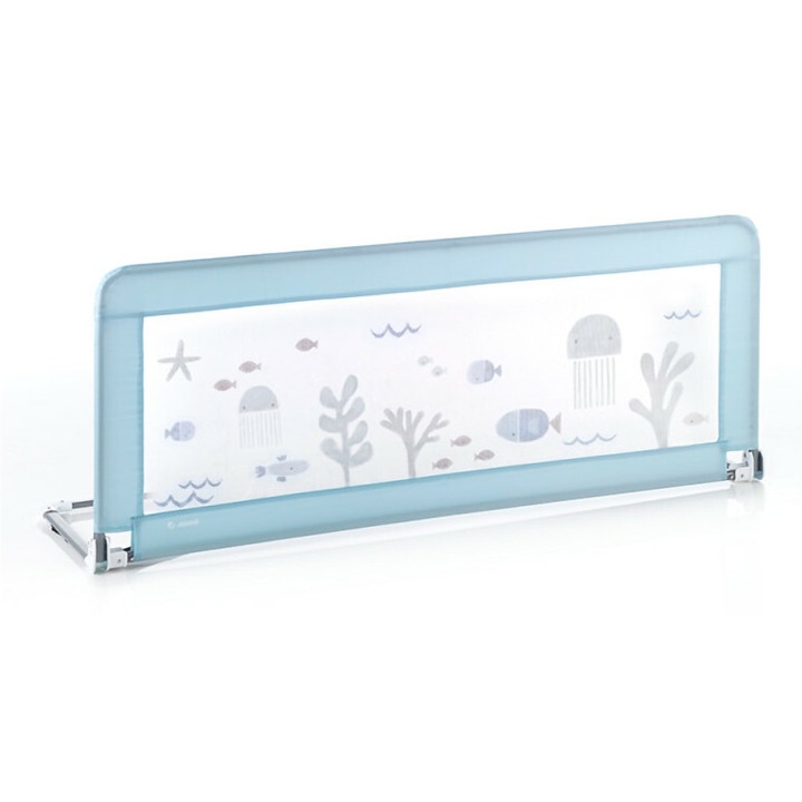 Aparatoare pat, Jane, 130 x 55 cm, Cu saculet de depozitare, Cu design, Conform standardelor europene BS 7972:2001+A1:2009, Lazuli Blue