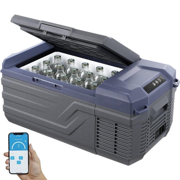 Frigider Auto, Portabil, 15L, 1 Compartiment, Putere 60W, Bleumarin/Negru