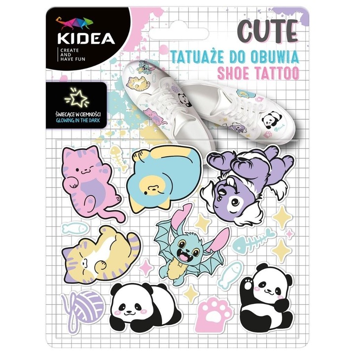 Tatuaje temporare, Kidea, Luminoase, Multicolor