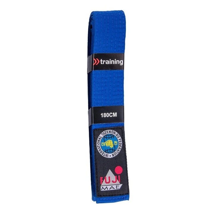 Taekwon-do öv, Fujimae, pamut, kék, 140 cm