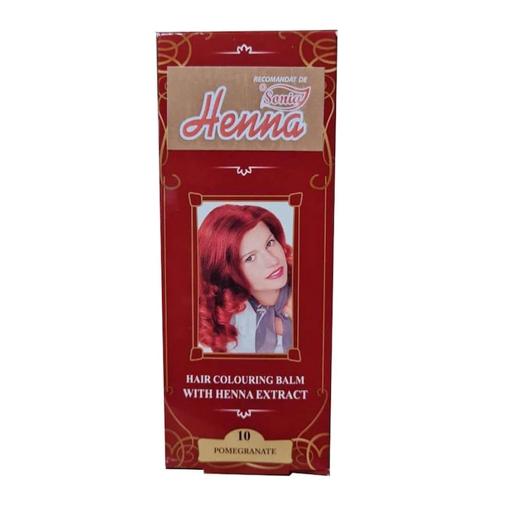 Balsam colorant par nr. 10 Rosu Rodie 75ml Henna Sonia
