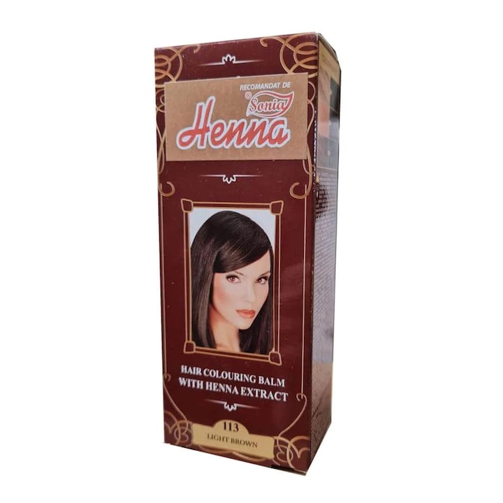 Balsam colorant par nr. 113 Saten Deschis 75ml Henna Sonia