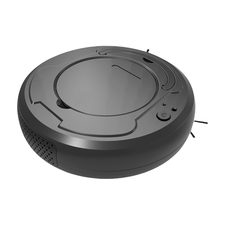 Robotporszívó, 1800Pa, 1200mAh, 150ml-es porzsák, alacsony üzemidő, hosszú akkumulátor-üzemidő, fekete