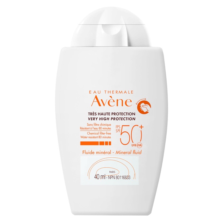 Crema protectie solara Avene, unisex, 40ml, pentru fata