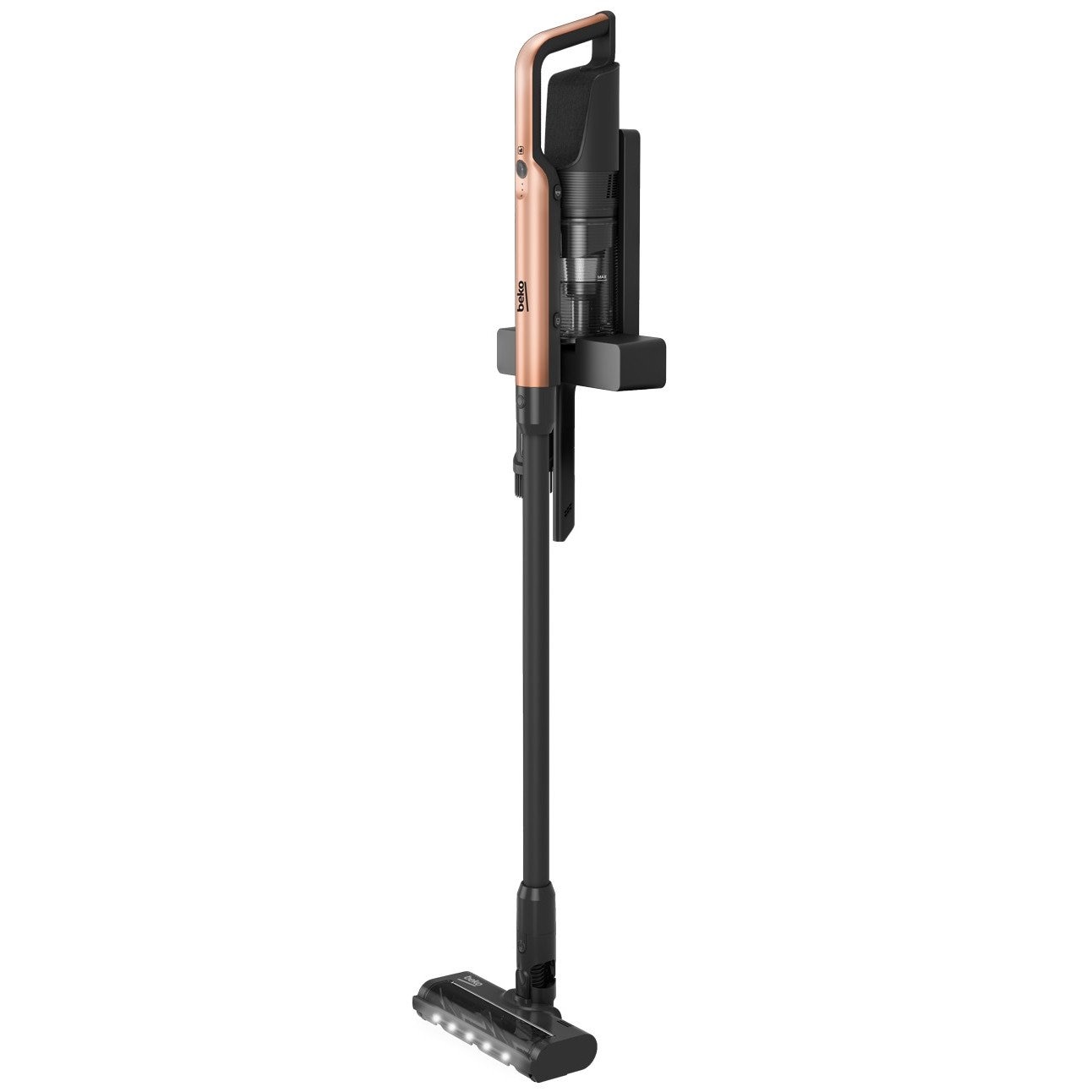 Aspirator fara fir Beko VRT65421VC, negru-auriu, 40 minute autonomie, 250 W