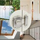Zavor pentru Baie Sunmostar, 41x41 mm, Aliaj de Zinc, Antifurt, Culoare Argintie – Inchidere Rotativa Compacta pentru Usi si Ferestre