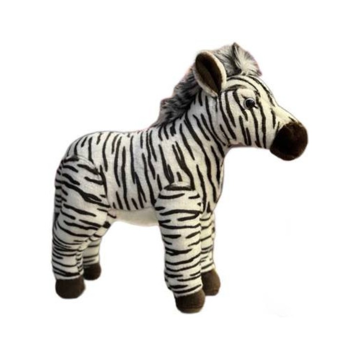 Plüssjáték, JPT, zebra, 23cm, többszínű
