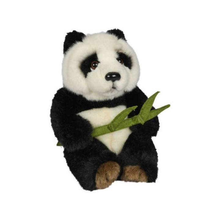 JPT 18cm Panda Plüss Maci, Bambusszal, Gyerekeknek, Többszínű