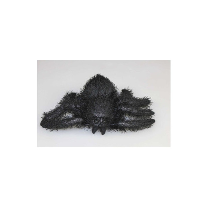 Tarantula pók plüssjáték 16 cm, JPT, szőrös anyagból, 3 év feletti gyermekek számára