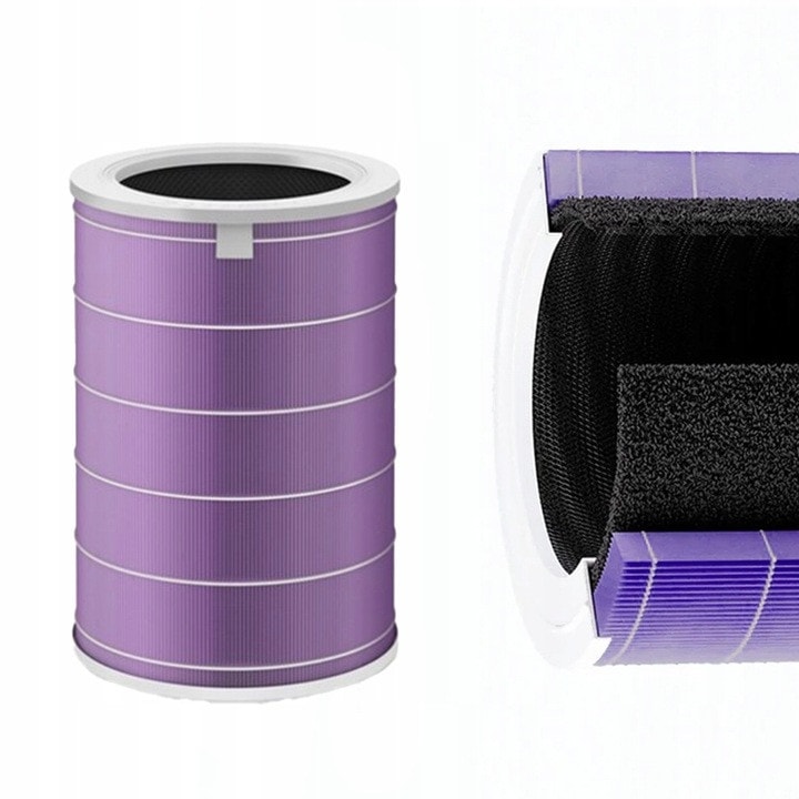 Filtru Hepa, NXP, inlocuitor pentru filtrele Xiaomi, forma cilindrica 360°, purificare eficienta a aerului, constructie de inalta calitate, filtru EPA E11, carbon activat, acoperire antibacteriana, 29, 3 cm x 20 cm