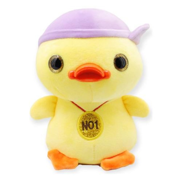 Jucarie plus, Rata sapca mov, 20 cm