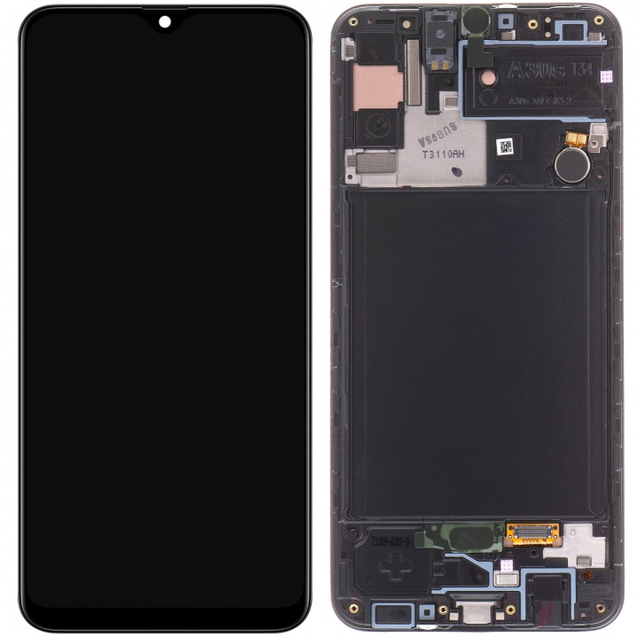 Display compatbil cu Samsung Galaxy A30s, culoare negru