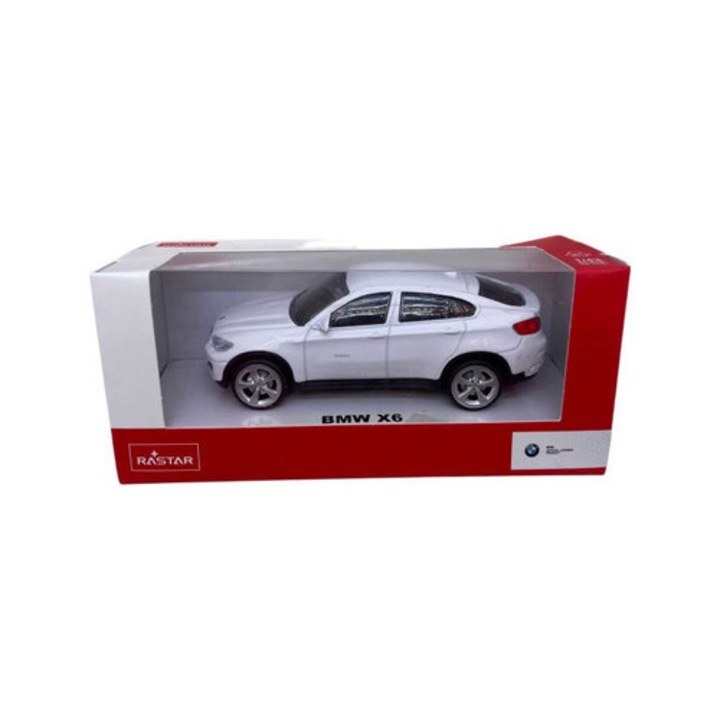 BMW X6 fémmodell, fehér 1:43