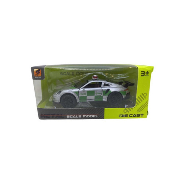 Porsche 911 rendőrségi zöld szürke 1:43 fémmodell
