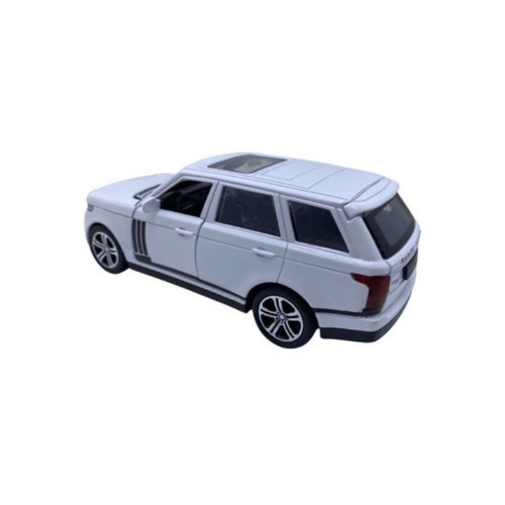 Fehér Range Rover replika fém modell fényekkel és hangokkal