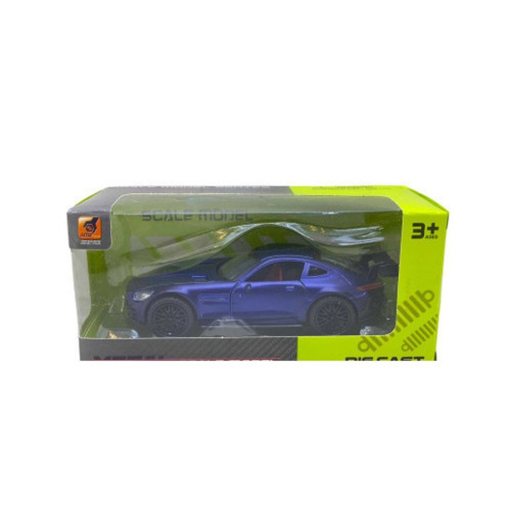 Mercedes SLS kék 1/36 fém replika modell