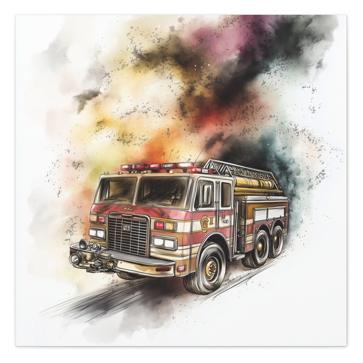 Tablou Artis 25x25 cm pentru camera copilului, ecologic, cu cerneala pe baza de apa