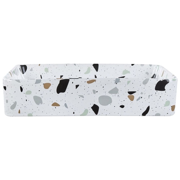 Chiuveta alba cu efect Terrazzo 51 x 34 cm Nules